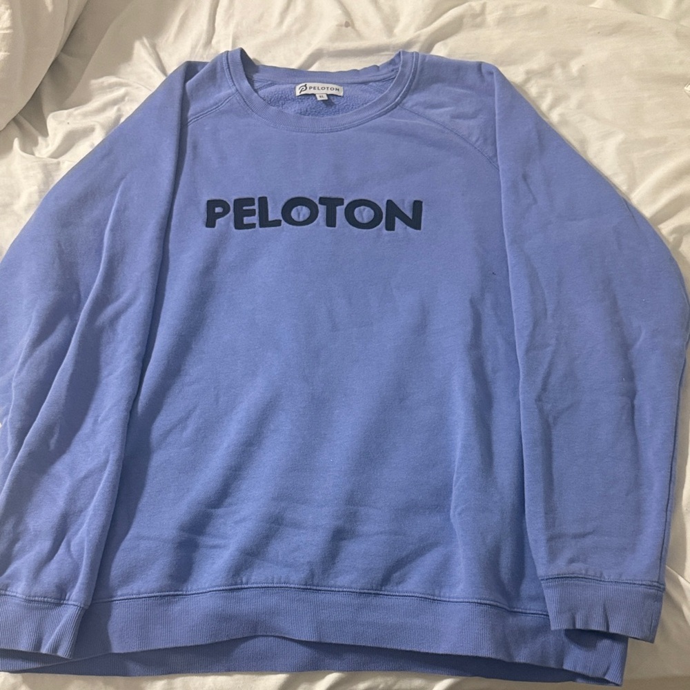 Peloton Men's Crewneck Sweater in Light Blue
